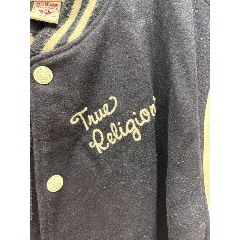 Vintage True Religion Richie Letterman Basketball Varsity Jacket Mens Size XXXL